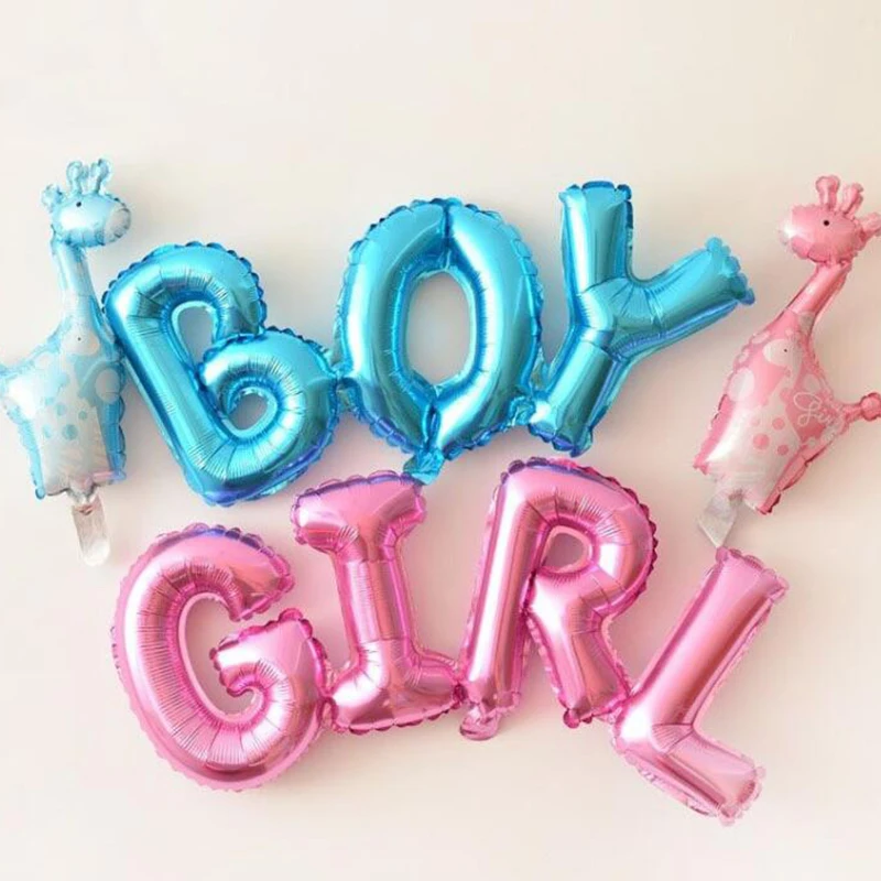 Baby Boy Girl letter Foil Balloons Baby Shower Birthday Wedding Party