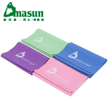 DMASUN Yoga elastic Resistance Bands yoga belt 150 cm fitness slimming natural rubber srtap