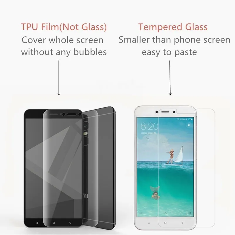

2Pcs Glass For Xiaomi Redmi Note 4 Screen Protector For Redmi Note 4 Tempered Glass Ultra-thin Full Glue Phone Film Redmi Note 4