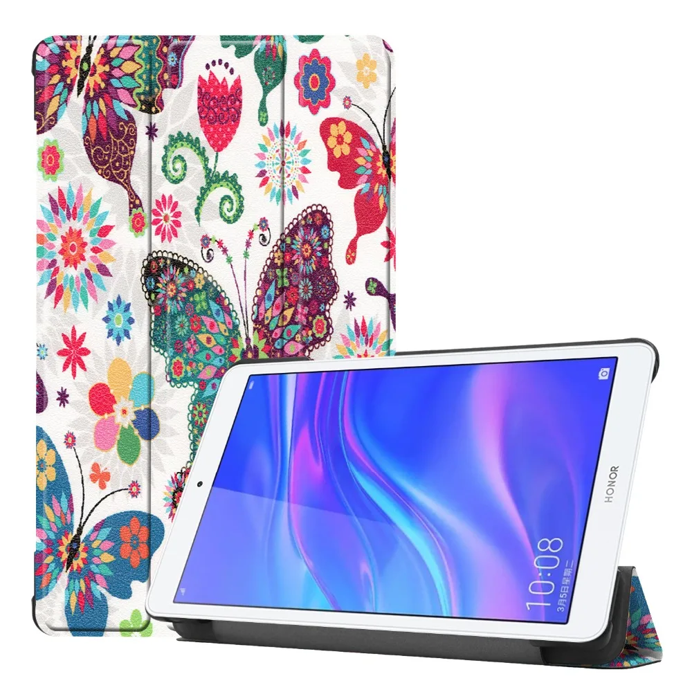 Складной тонкий чехол для huawei Mediapad M5 lite 8,0 JDN2-W09 JDN2-AL00 чехол для планшета huawei Mediapad m5 lite 8 дюймов Чехол+ ручка