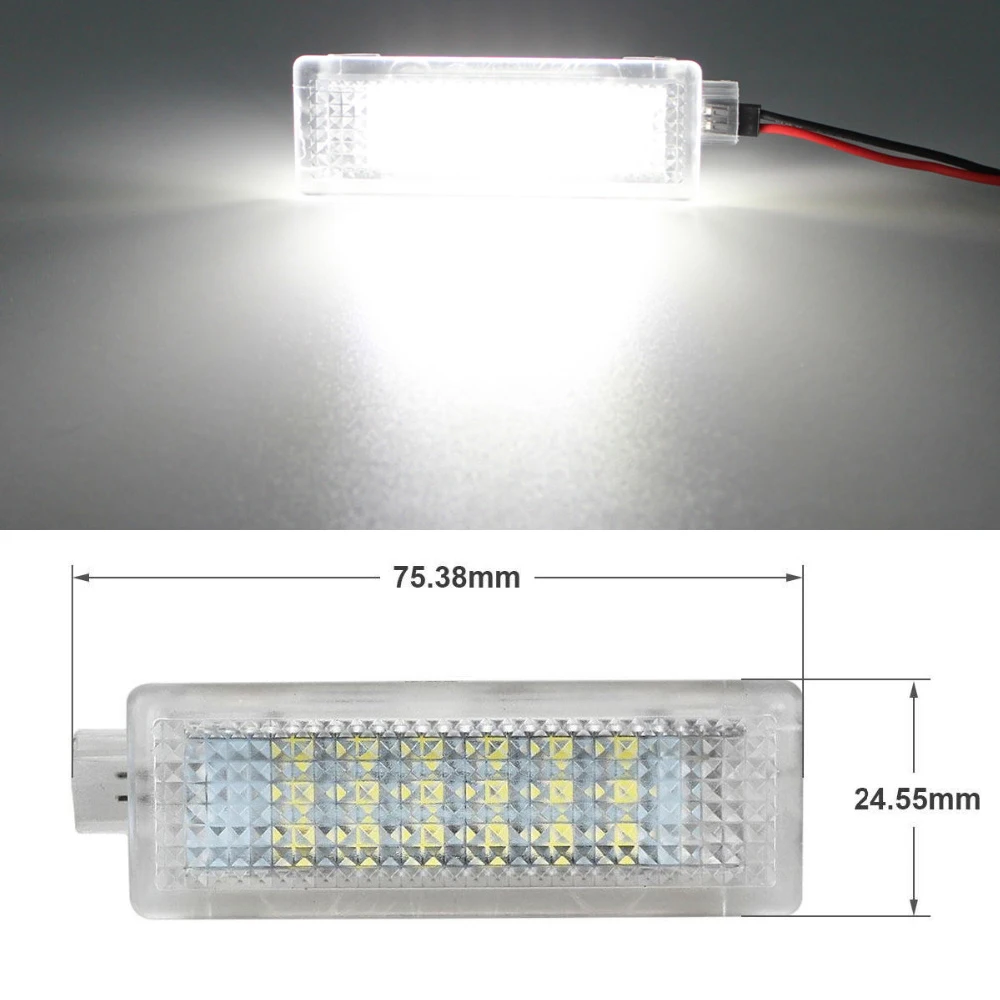 1Pcs Car LED Door Light 12V White SMD3528 LED Courtesy Lamp