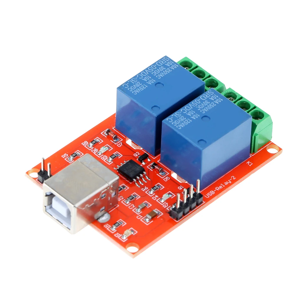 DC 5V 2 Channel USB Controlled Relay Board Relay Module Programmable Computer Control For Smart Home DC 5V 2 Channel USB Controlled Relay Board Relay Module Programmable Computer Control For Smart Home