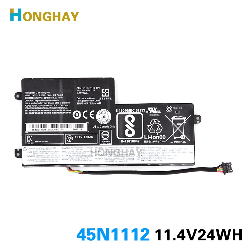 HONGHAY 45N1112 45N1113 аккумулятор для ноутбука lenovo Thinkpad X240 X240S X250 X250S T440 T440S T540 45N1108 45N1109