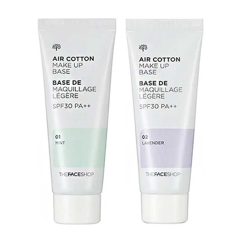 THE FACE SHOP Air Cotton Make Up Base SPF30/PA++ 40 мл Крем-корректор для лица идеальное покрытие пор основа-праймер для макияжа Foudantion