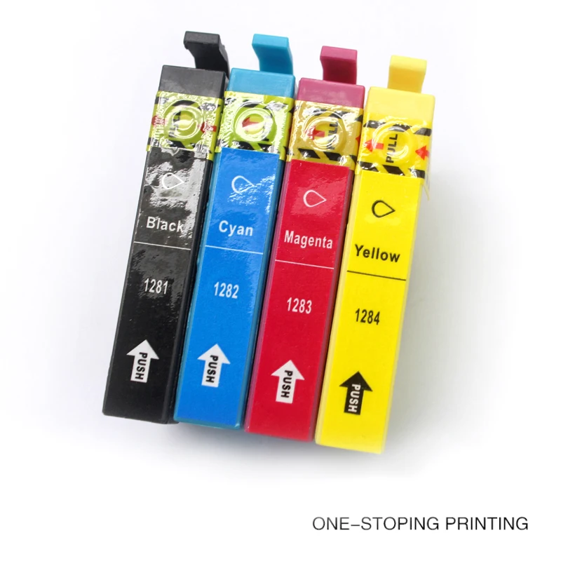 4PK T1281/2/3/4 чернильные картриджи для Epson S22 SX125 SX130 SX420W SX425W SX430W SX435W SX438W SX440W SX445W BX305F BX305FW