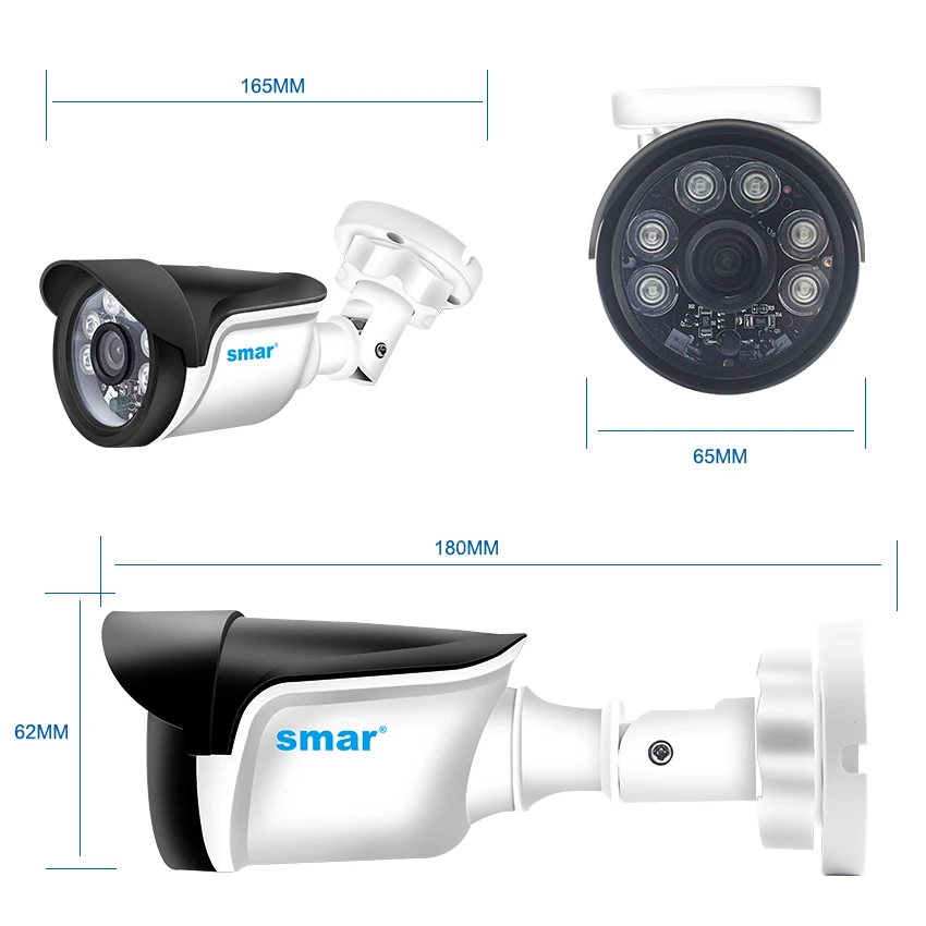Smhd 4CH 1080P NVR CCTV комплект 4 шт 1MP/1.3MP/2MP наружная ip-камера комплект домашняя система видеонаблюдения HDMI P2P электронная сигнализация