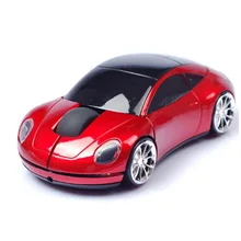 Portable Wireless Mouse 2.4Ghz USB 1600DPI Car Shape Button Mini LED Optical Gaming Mice For PC Laptop Computer Multicolors