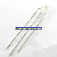 100 шт общий катод/анод 3 мм светодиодный прозрачный двухцветный красный и синий 3Pin круглый верх