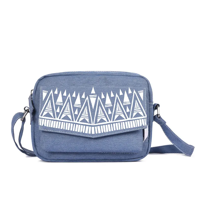 Женская сумка через плечо в стиле ретро, сумки через плечо с цветочным рисунком, женская маленькая сумка-мессенджер для отдыха, тонкая джинсовая цветная Высококачественная сумка - Цвет: WX1-10-05