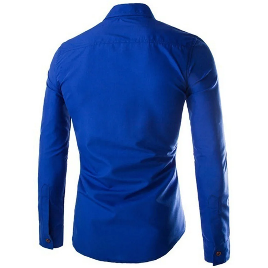 Zogaa geek новая осенне-зимняя мужская рубашка с длинным рукавом и буквенным принтом, однобортная однотонная Повседневная рубашка для мужчин, одежда