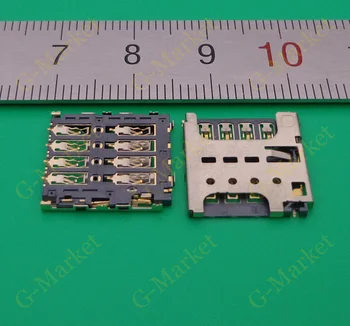 

100Pcs/lot SIM Card Holder Tray connector for Sony Xperia M S39H C1905 C2004 C2005 C1904 C2305 C2304 Dual Sim Card Reader