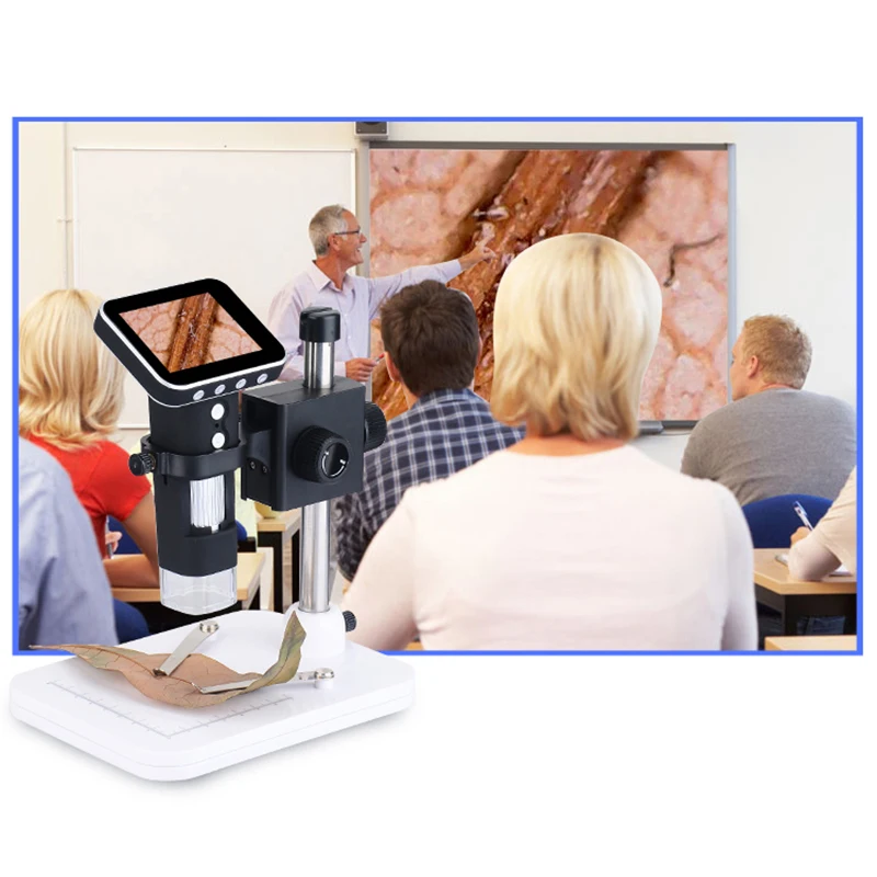 

LCD Screen 3.5-inch display Portable USB Digital Mobile Microscope Metal Stand Handheld Magnifier