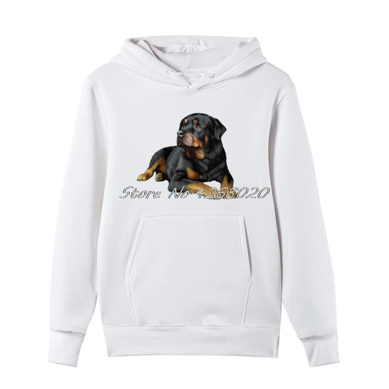 

Hot Sell Rottweiler Dog Fashion Hoodie Men's Cotton Sweatshirt Male Harajuku Hip Hop Streetwear