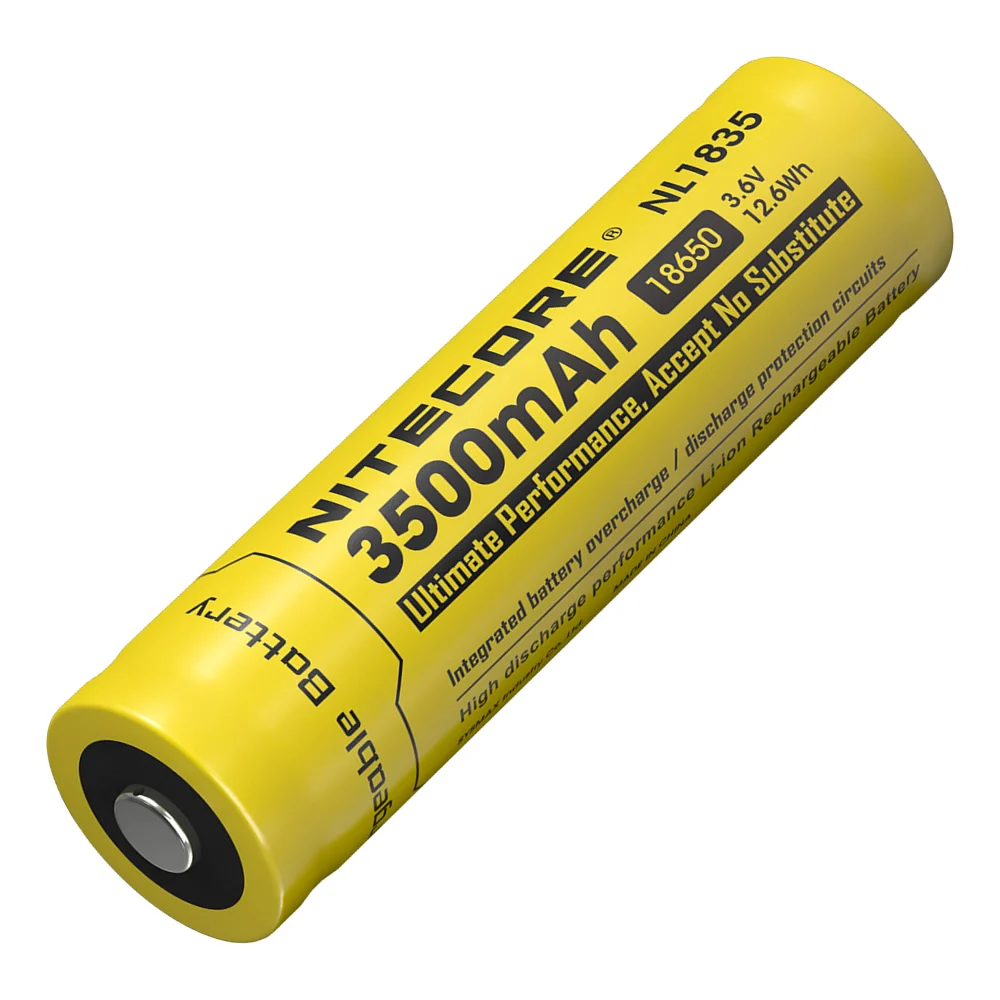 NITECORE 18650 3,7 V литий-ионная защищенная аккумуляторная батарея NL1823 NL1826 NL1832 NL1834 NL1835 верхняя кнопка для фонарика