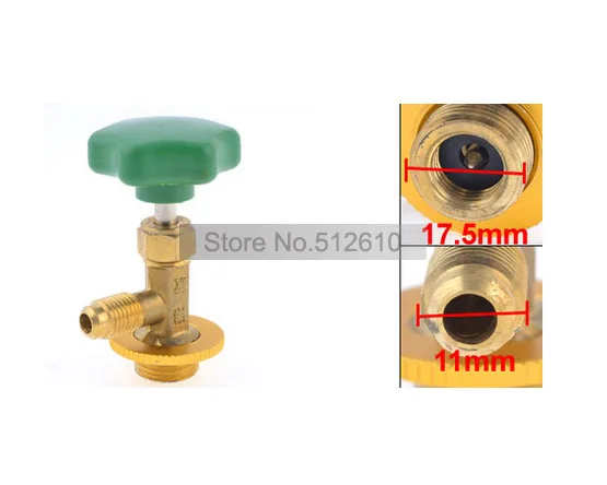 

Refrigeration Tool R134a Can Tap Valve Bottle Opener Gold Tone