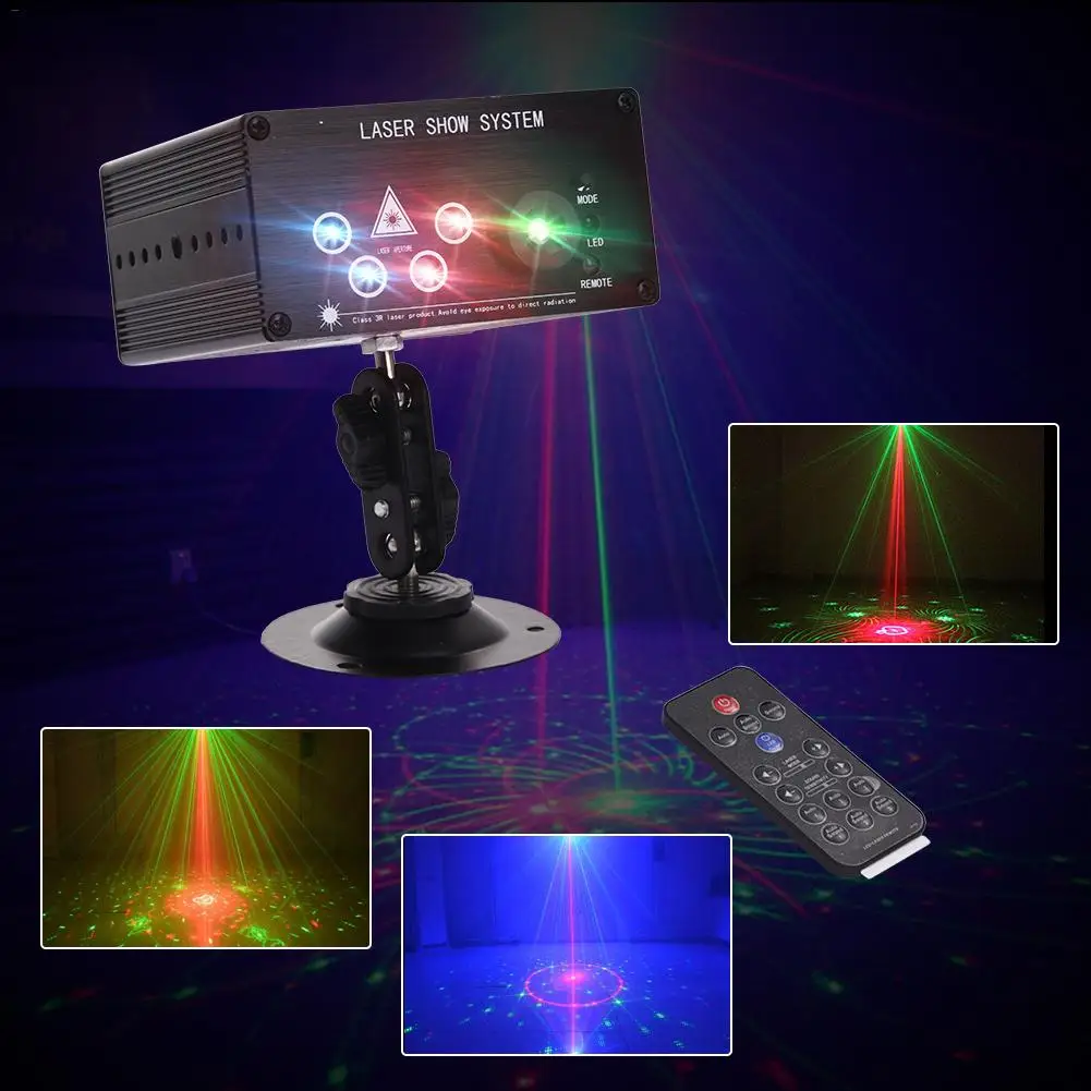 

Kaigelin 5 lens LED stage laser light DJ Laser stage light Full Color 96 RGB Patterns Projector LED Stage Effect Lighting