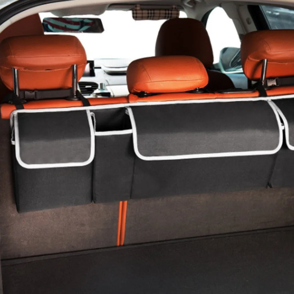 

New Car Seat Back Organizers Car Trunk Organizer Backseat Storage Bag High Capacity Oxford Cloth Interior Accessories