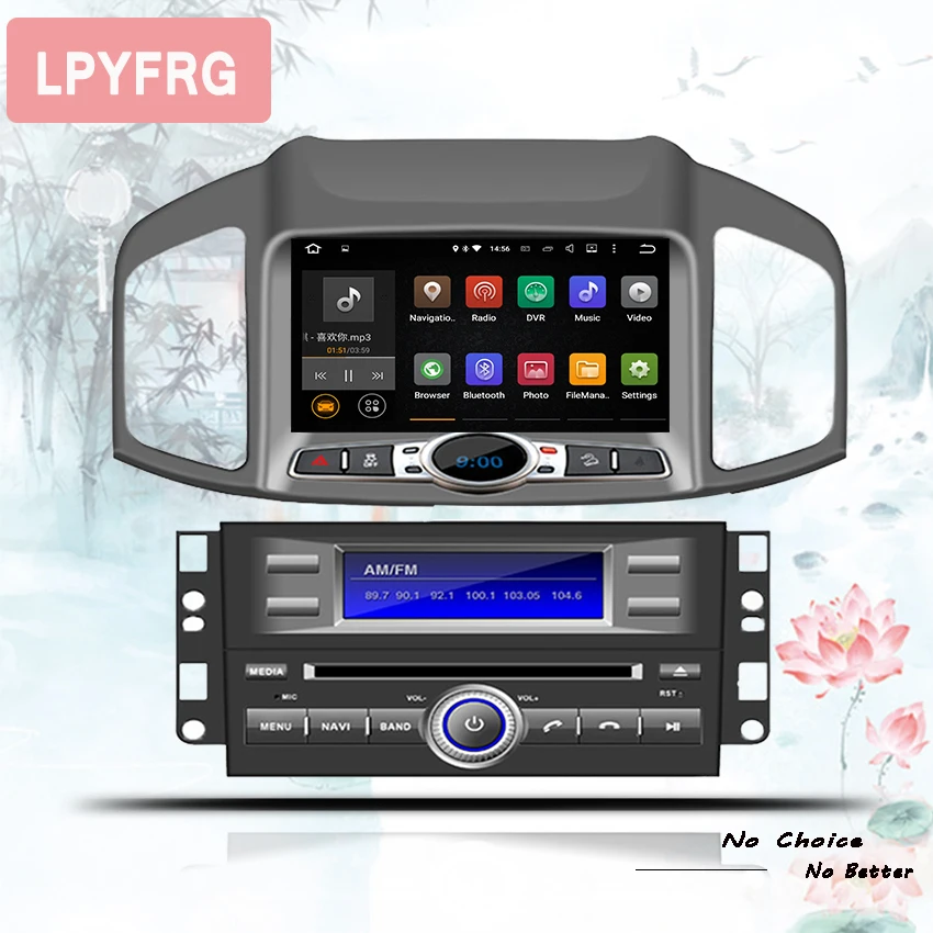 Excellent 8" Android 9.0 Ram 4GB 64GB For captiva Epica 2012-2015 Bluetooth Car Player Navigation Radio dvd cd wifi Stereo Video Audio 2