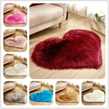 Австралийские шерстяные ковры Любовь Сердце ковры Современный домашний декор спальня меховой ковер коврик для гардероба кровать одеяло толстый кабинет коврики
