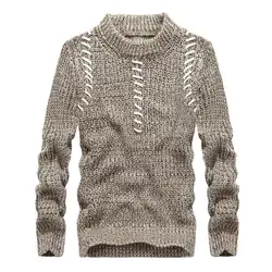 2018 Горячая Мода Осень свитер Для мужчин Повседневное круглым вырезом Для мужчин пуловер Свитера