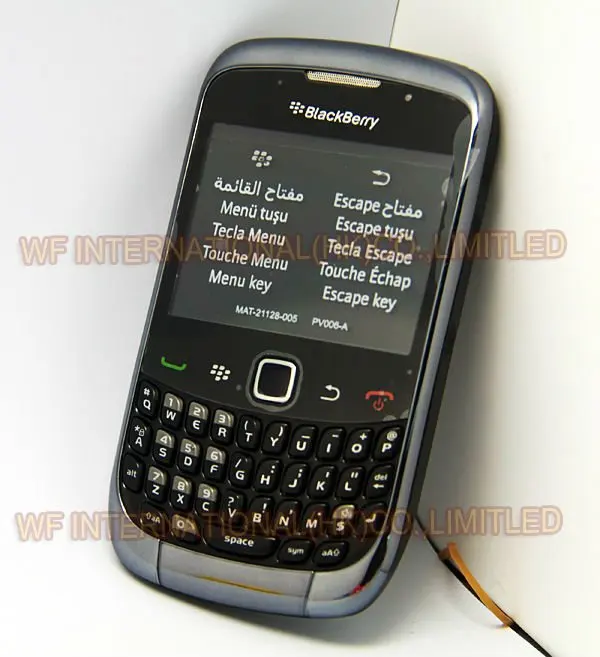 BlackBerry 9300 Curve Мобильный телефон Смартфон разблокированный 3g wifi отремонтированные мобильные телефоны