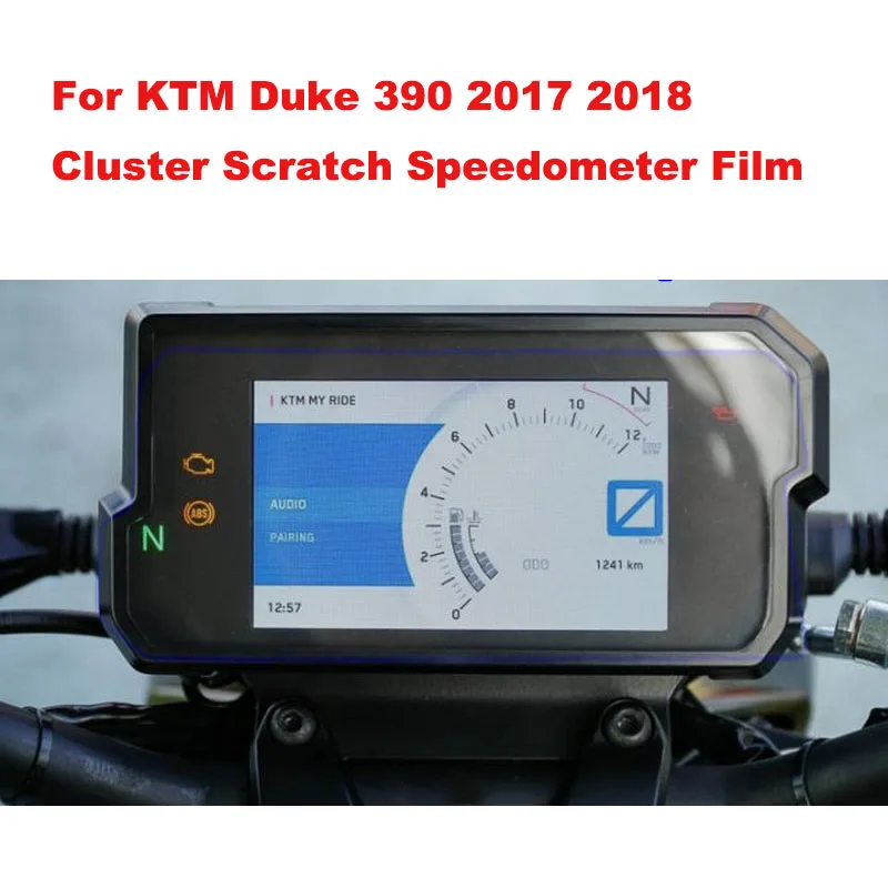 

For KTM Duke 390 2017 2018 Cluster Scratch Speedometer Film Motorcycle Dashboard Instrument Panel Screen Protector