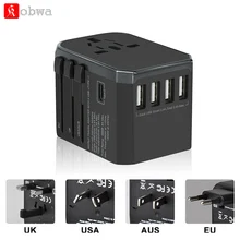 *#Best Price KOBWA Travel Adapter International Universal Power Adapter All-in-one with 5.6A 4 USB Worldwide Wall Charger for UK/EU/AU/US *#Best Price KOBWA Travel Adapter International Universal Power Adapter All-in-one with 5.6A 4 USB Worldwide Wall Charger for UK/EU/AU/US