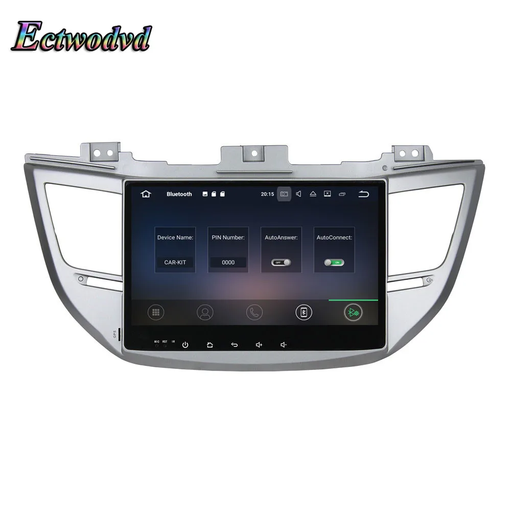 Sale Ectwodvd Octa Core 4G RAM 64G ROM Android 9.0 Car Multimedia DVD Player GPS HeadUnit for Hyundai IX35 for Tucson 2015 19