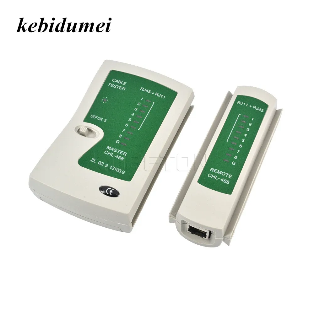 

kebidumei RJ45 RJ11Cat5 Cat6 LAN Cable Tester Handheld Network Cable Tester Wire Telephone Line Detector Tracker Tool kit