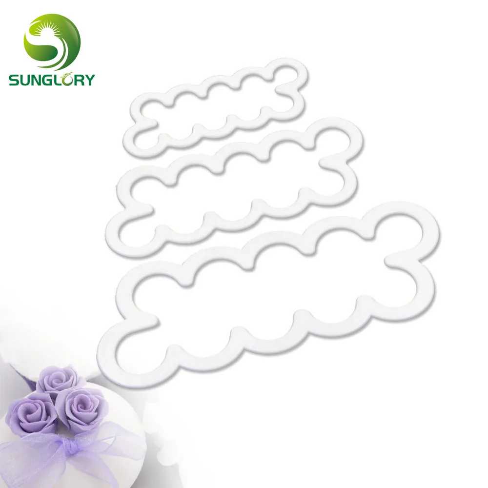 

Flower Fondant Cake Decorating 3PCS DIY Embossed Cupcake Decoration Plastic Easiest Rose Ever Cookie Cutter Baking Pastry Cutter