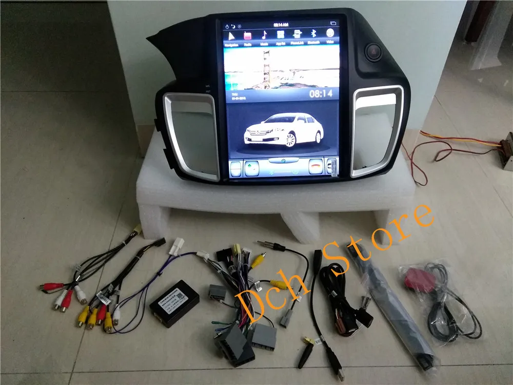 12,1 ''вертикальный экран tesla стиль Android 8,1 автомобильный dvd-плеер gps navi для HONDA ACCORD 9 nine 2013 PX6