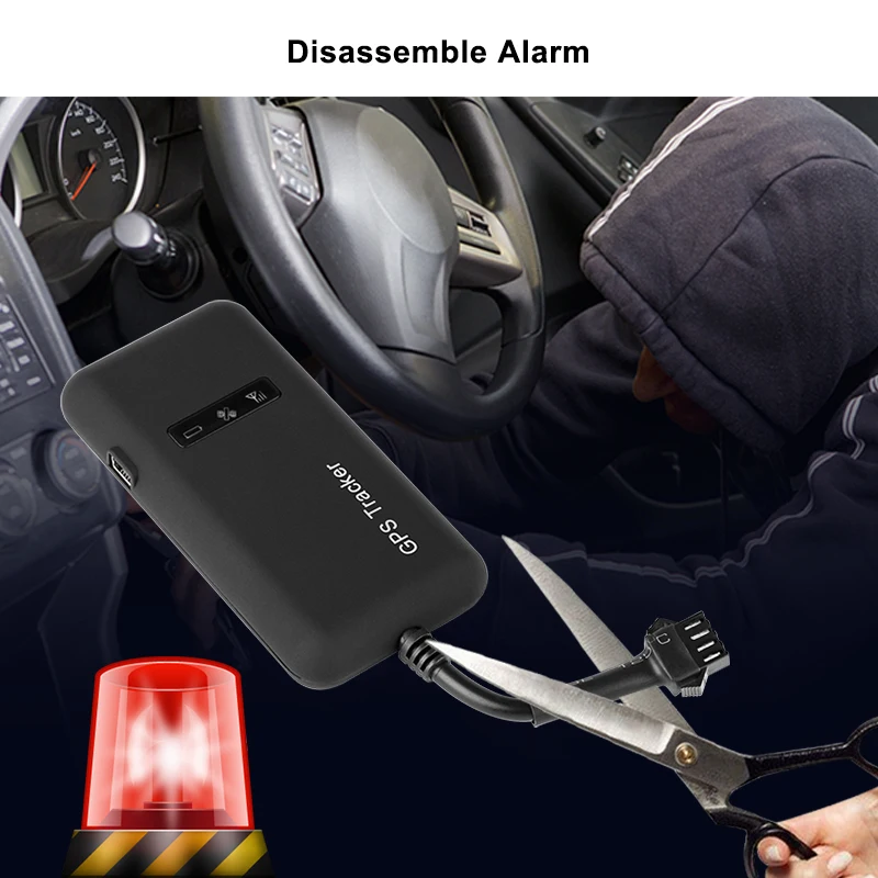 TKSTAR GPS المقتفي GT02 قطع النائية قبالة الوقود تتابع Gps المقتفي سيارة 2G/GSM سيارة تتبع صدمة إنذار