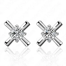 Дешевые оптовые цены, высокое качество, 925 пробы, серебряные серьги-гвоздики для женщин и девушек, ювелирные изделия для ушей без содержания никеля и свинца