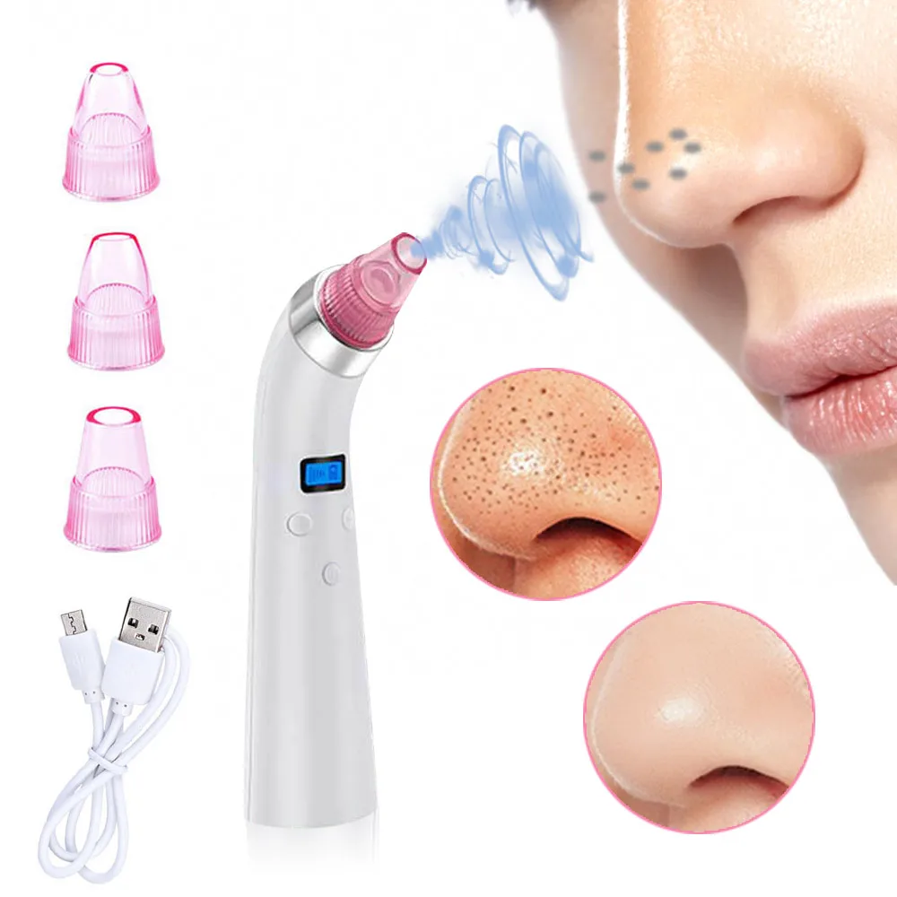 

Blackhead Remover Vacuum Extractor LED Display Facial Cleanser Acne Suction Extractor Pore Black Point Removal Beauty Machine