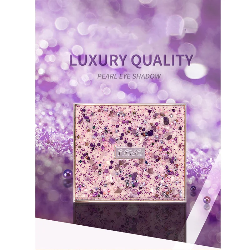

Queen temperament 9 Color Pearlescent Eyeshadows Palette Brighten The Eye Gem Eye Shadows Waterproof without dyeing
