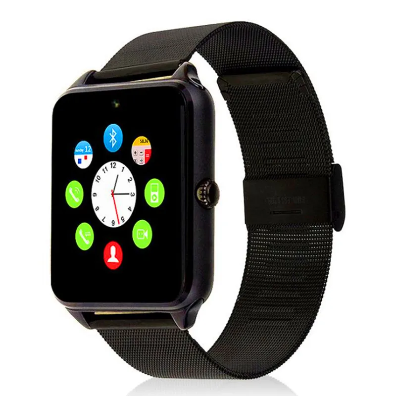 Z60 Smart Watch GT08 Plus Metal Strap Bluetooth Wrist Smartwatch Support Sim TF Card Android&IOS Multi-languages PK S8 V8 Y1 X7D