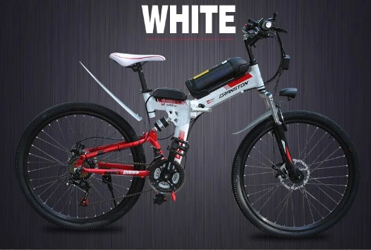  2018 Foldable electric mountain bike 36V/48V 21 SPEED 14-inch mini variable speed foldable electric