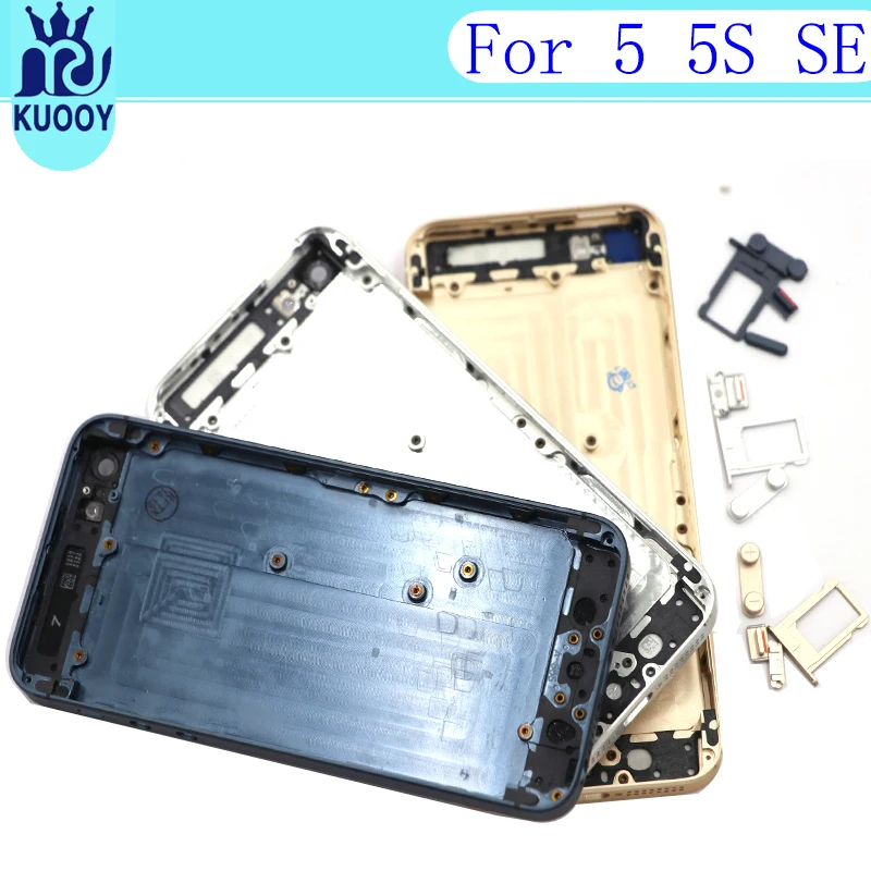 Новый 5S SE 5 задняя крышка батарейного отсека для IPhone 5G 5SE с sim картой|Корпусы и