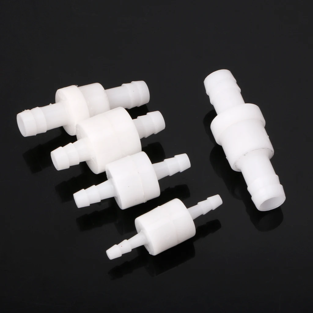 One Way Valve Plastic Non-Return Water Inline Fluids Check Valves for Fuel Gas Liquid