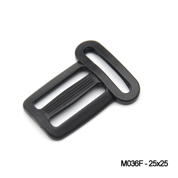Wholesale 25mm 1inch 80pcs black adjustable buckles Tri Glide slider