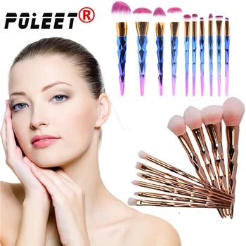 

Free Ship 10pcs/set Professional unicorn Makeup Brush Kit Foundation Eyeshadow Lip Powder Face Highlighter Concealer Cosmetic