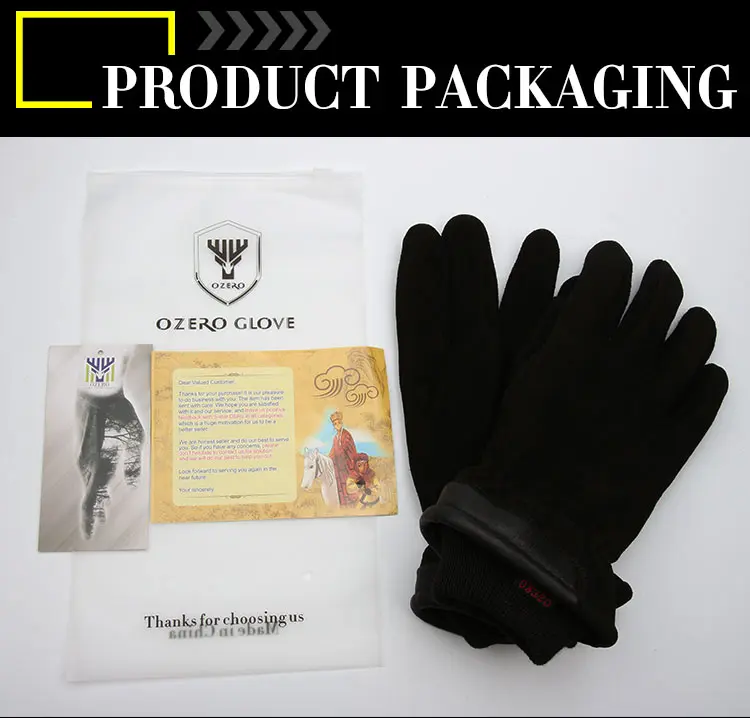 OZERO мужские рабочие перчатки из оленьей кожи, зимние теплые водительские ветрозащитные защитные перчатки для безопасности, рабочие гоночные перчатки 8012