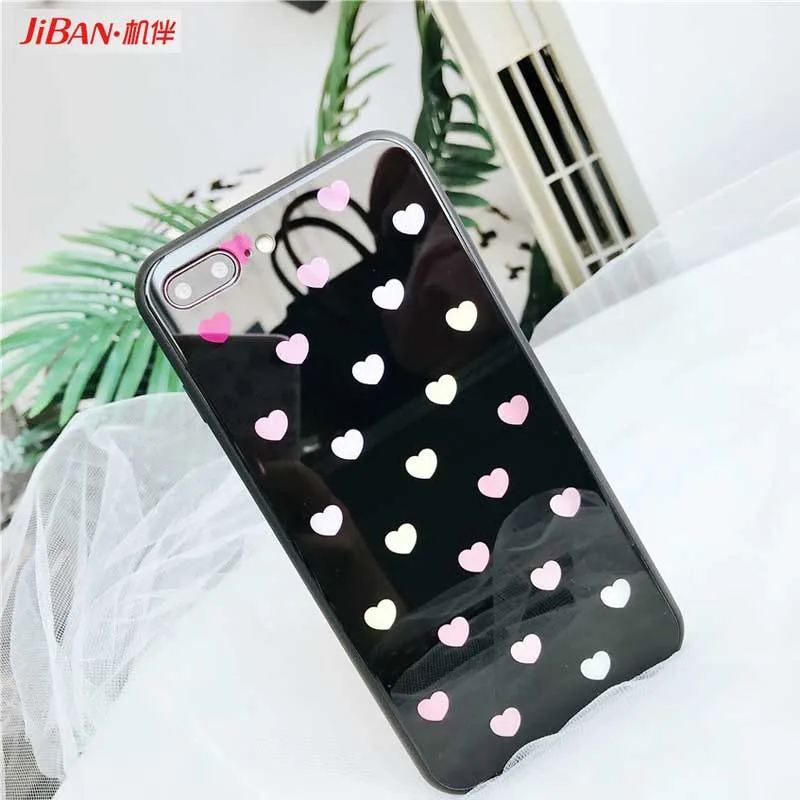 Jiban Love градиент Телефон чехол для iPhone X акриловое стекло основа iphone 6S 6plus 7 8 плюс