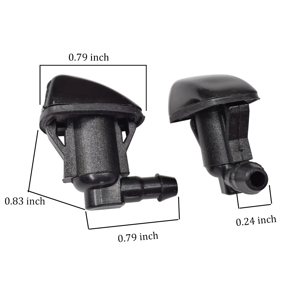 

2PCS/Set Auto Car Front Windshield Wiper Water Washer Jet Nozzle For Toyota Sienna XL20 Corolla E121 Camry XV30