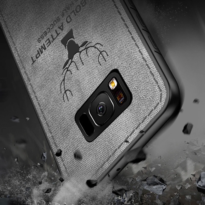 Тканевый чехол для телефона Samsung Galaxy A50 A505 мягкий силиконовый с краями M20 M30 A30 M10 A10
