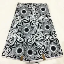 Вощеный хлопок африканская Анкара ткань дешевая Высококачественная африканская восковая печатная ткань tissu 6 ярдов за штуку