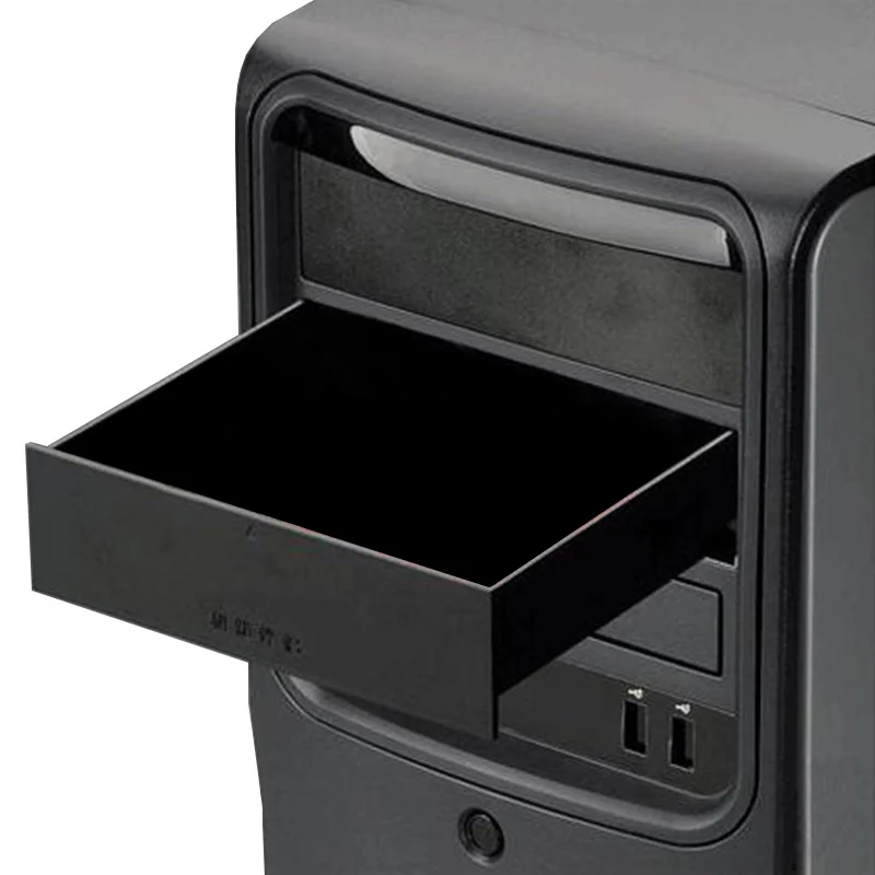 New Black 523 Floppy Drives Bit 5.25 Inch Metal Shell Computer Chassis