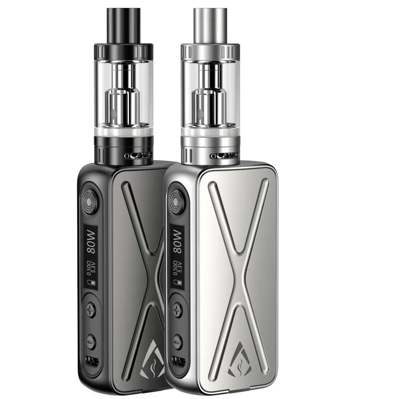  Original Rofvape Electronic Cigarette Vape Mod A Box Mini 80W TC Full Kit with OLED Display 3.2ML Tank Hookah Vaporizer E cigs 