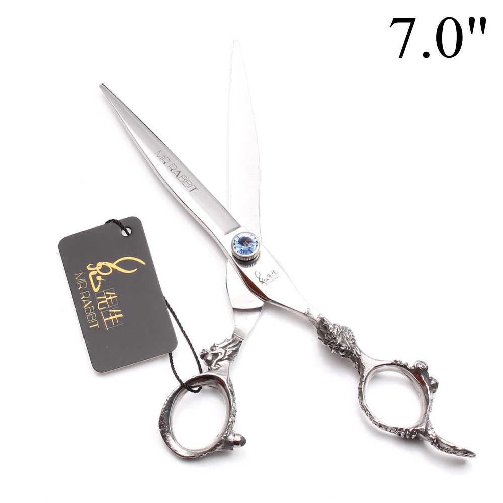 7 &quot19 5 см JP 440C Mr Rabbit домашние ножницы для стрижки волос резки филировочные