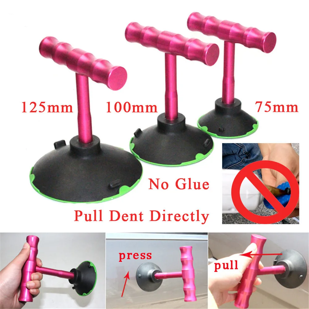 

T puller suction cups No glue needed Dent puller tools car dent repair kit PDR Tool Paintless Dent Repair Tool kit